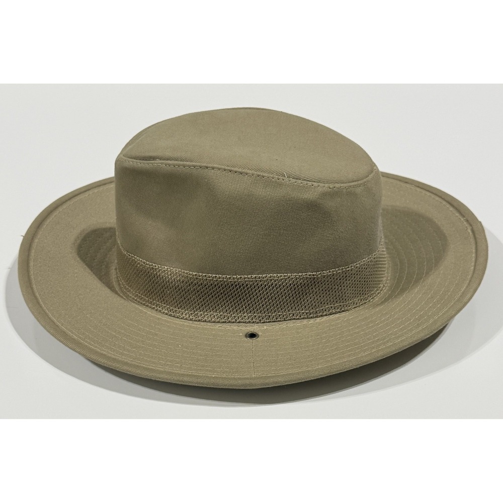 DOBBS - Safari Master Hat - 100% Cotton - Olive Khaki - Size Large - Picture 3 of 7